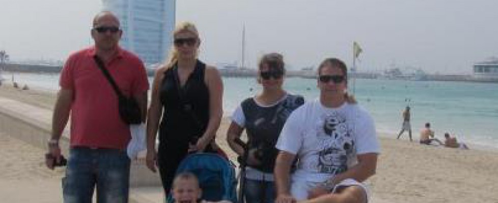 Tourist image of the iconic building called Burj Al Arab