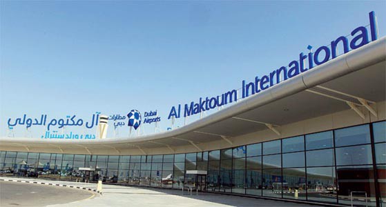 Entrance of the Al Maktoum International airport