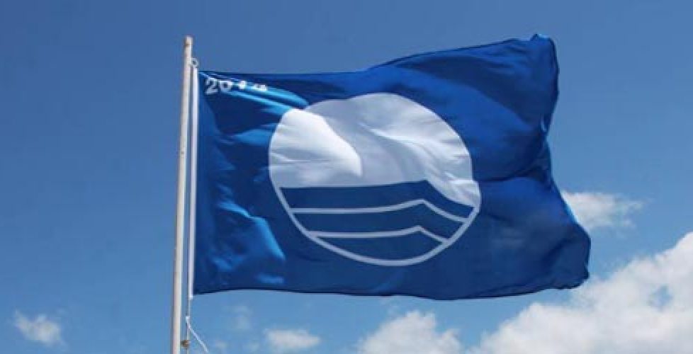 Blue flag was given to clean water on beaches in Dubai