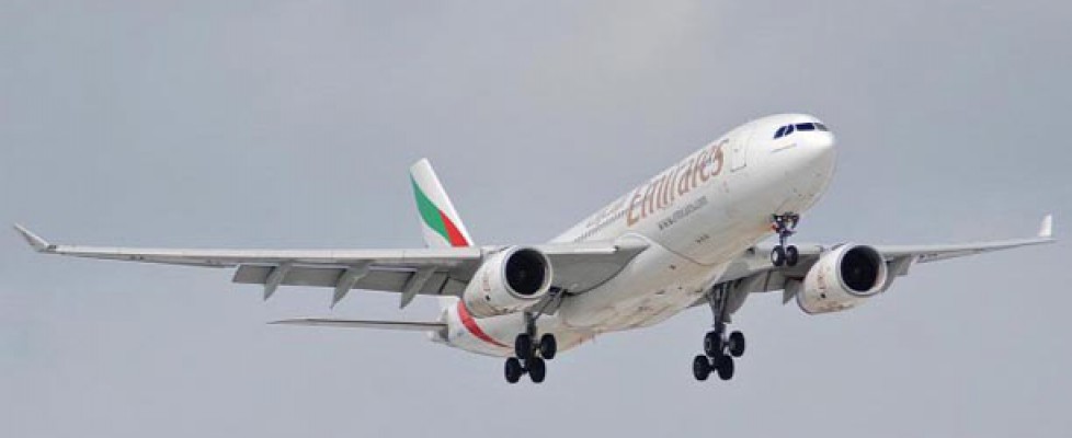 Emirates flies the new airbus