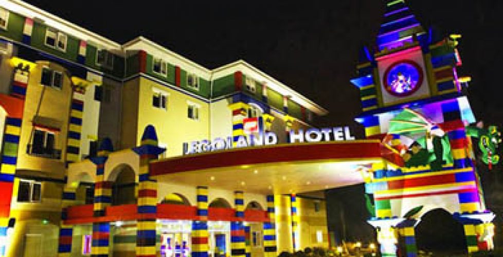 Very colourful hotel looking like the lego bricks