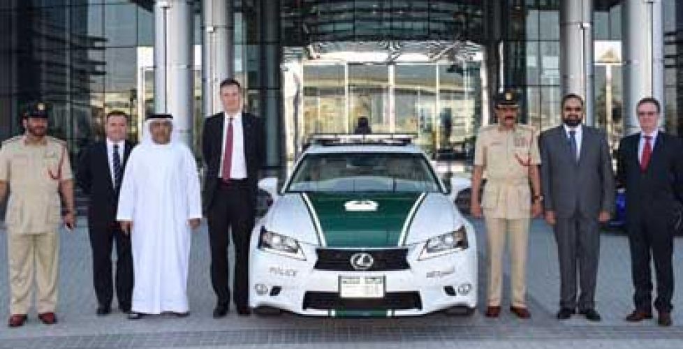 Dubai police and their new Lexus car