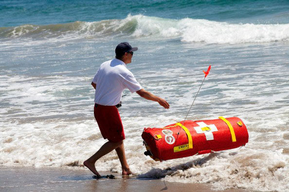 Robot lifeguard in action in Dubai