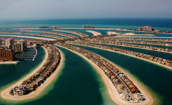 The Palm mesterséges szigetek Dubai-ban