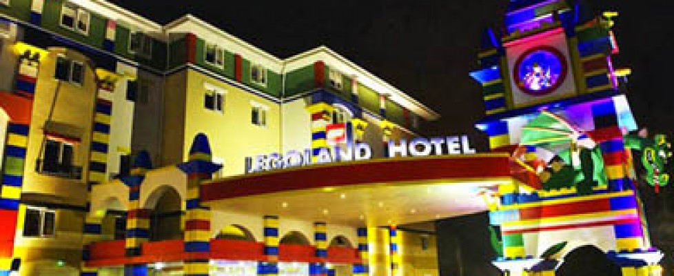 Very colourful hotel looking like the lego bricks