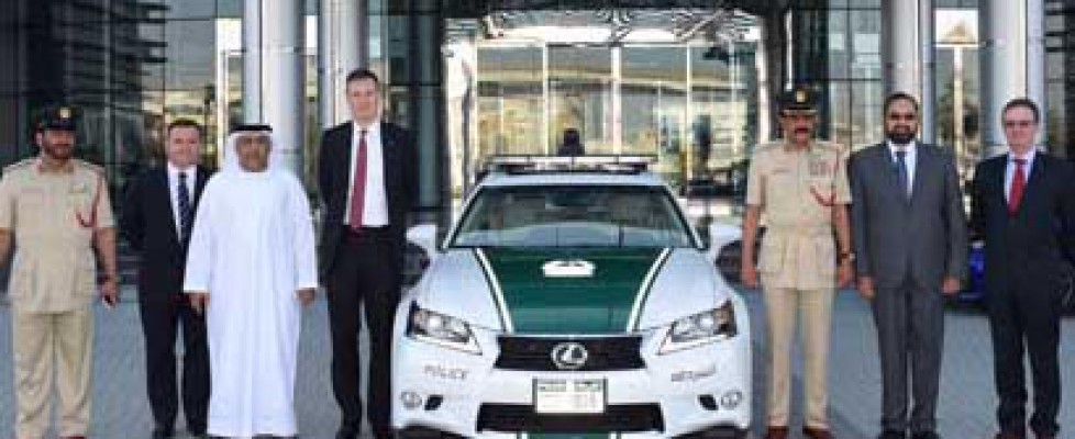 Dubai police and their new Lexus car