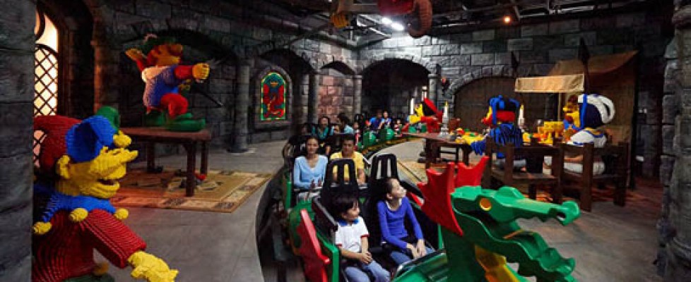 Legoland kastéy Hullámvasút Legolandban